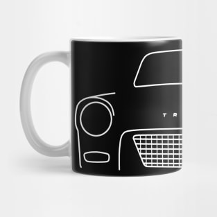 Triumph Herald classic car outline graphic (white) Mug